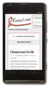 venise1.com sur smartphone