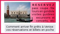 réserver gondole, concerts, visites guidées à Venise