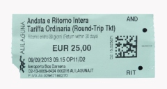 Alilaguna, billet
