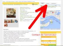 Vous pouvez contacter DIRECTEMENT l'annonceur à l'aide d'un formulaire