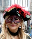Photos en gros plan des costumes du Carnaval de Venise