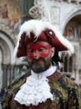 Photos en gros plan des costumes du Carnaval de Venise