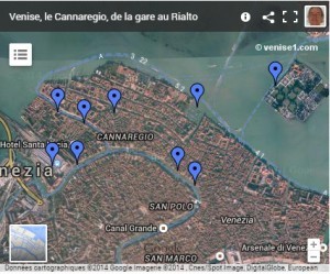 carte du cannaregio à venise