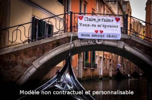 Venise cadeau à Venise Lune de miel Déclaration d'amour Demande en mariage