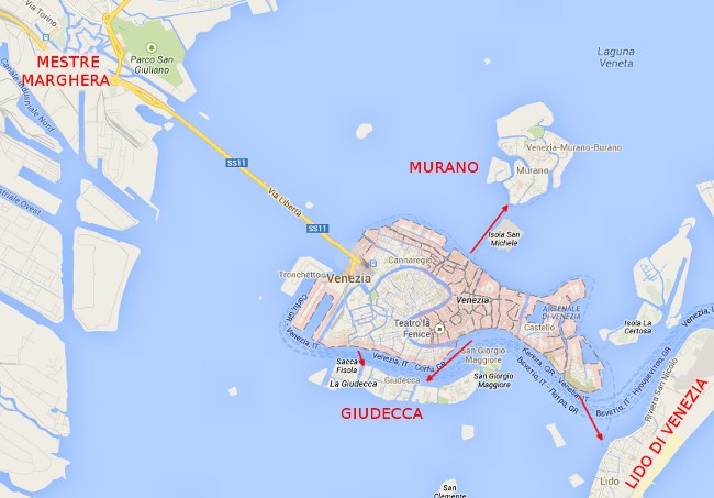 Petite Geographie De Venise Sa Topographie Et Sa Demographie