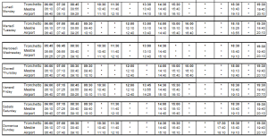 Horaires bus Barzibus Venise Tronchetto aéroport de Trevise