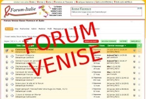 Forum de discussions sur Venise