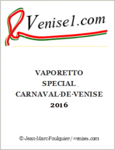 Vaporetto Carnaval de Venise 2016