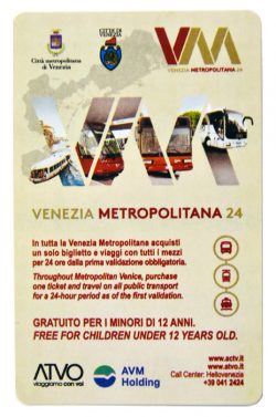 Billet famille de vaporetto Venezia Metropolitana