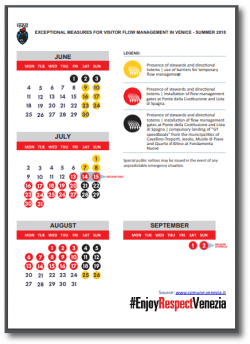 Restrictions de circulation piétonne à Venise pour l'été 2018