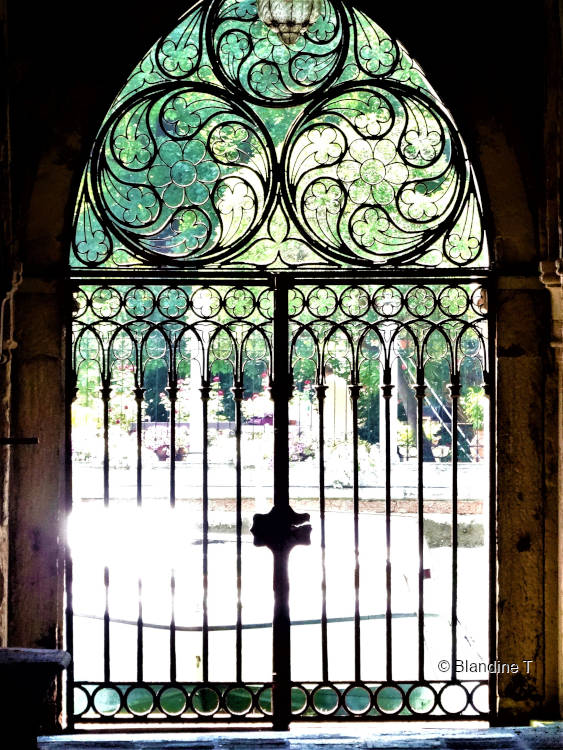 Photo de fer forgé du Palais Barbaro à Venise