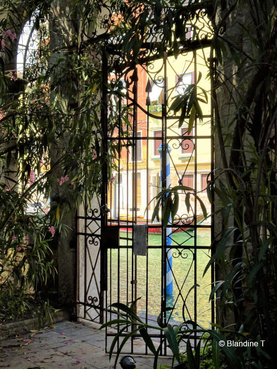 Photo de fer forgé au palazzo Clary à Venise