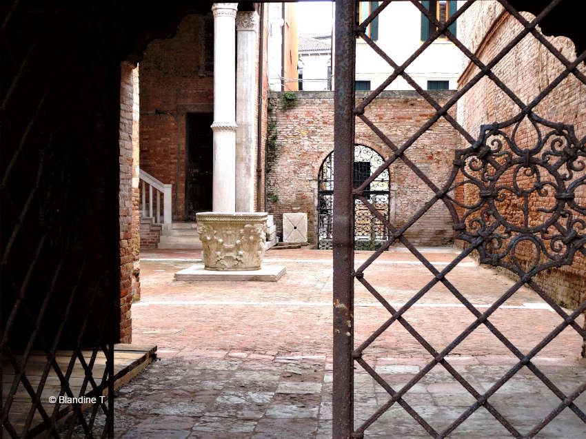 Photo de fer forgé au Palais Morosini à Venise