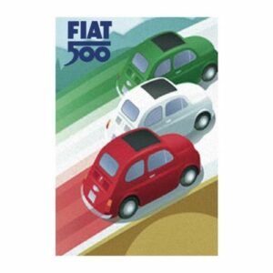 Plaque décorative Fiat 500