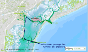 navires de croisière et le vent à Venise