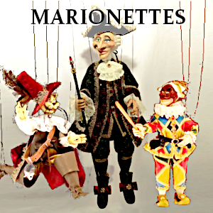 Boutique Venise Marionnettes fait main de Roberto Comin
