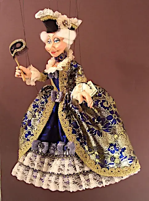 marionnette fabrication artisanale à Venise Noble dame