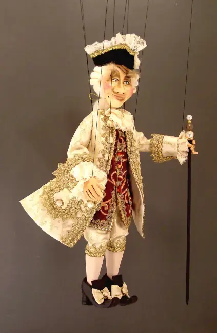 marionnette artisanale de collection à Venise Homme noble