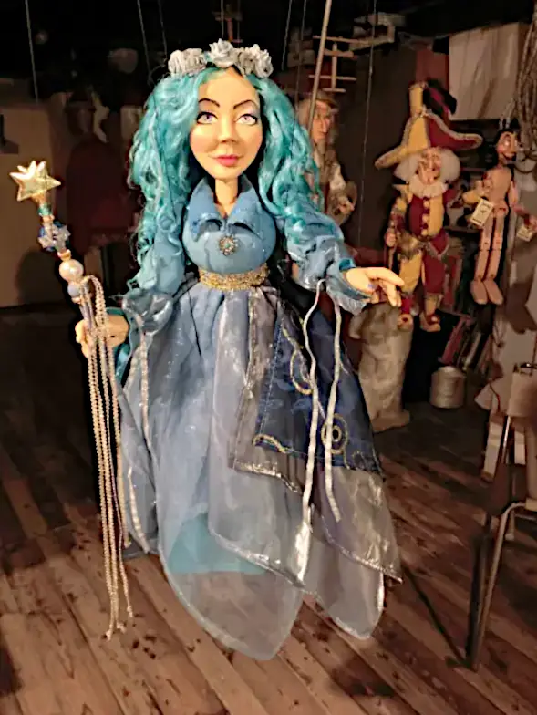 marionnette artistique de la Fée bleue, Fataturchina à Venise